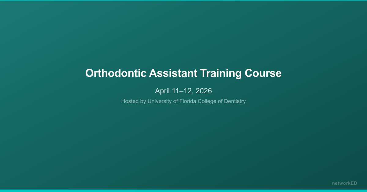 Orthodontic Assistant Training Course
